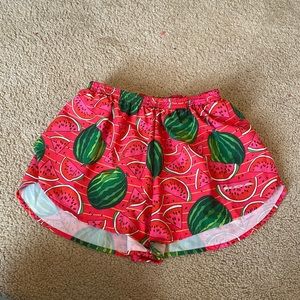 Watermelon running shorts!